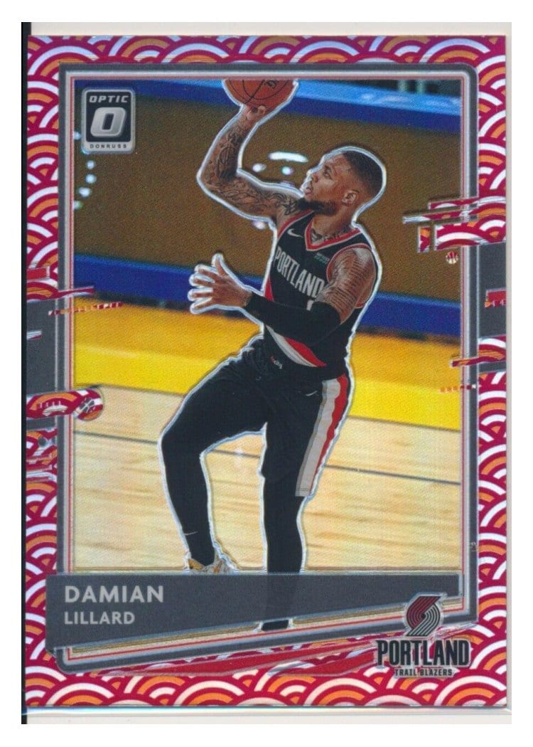 2020-21 Donruss Optic Base Set Damian Lillard #144 card