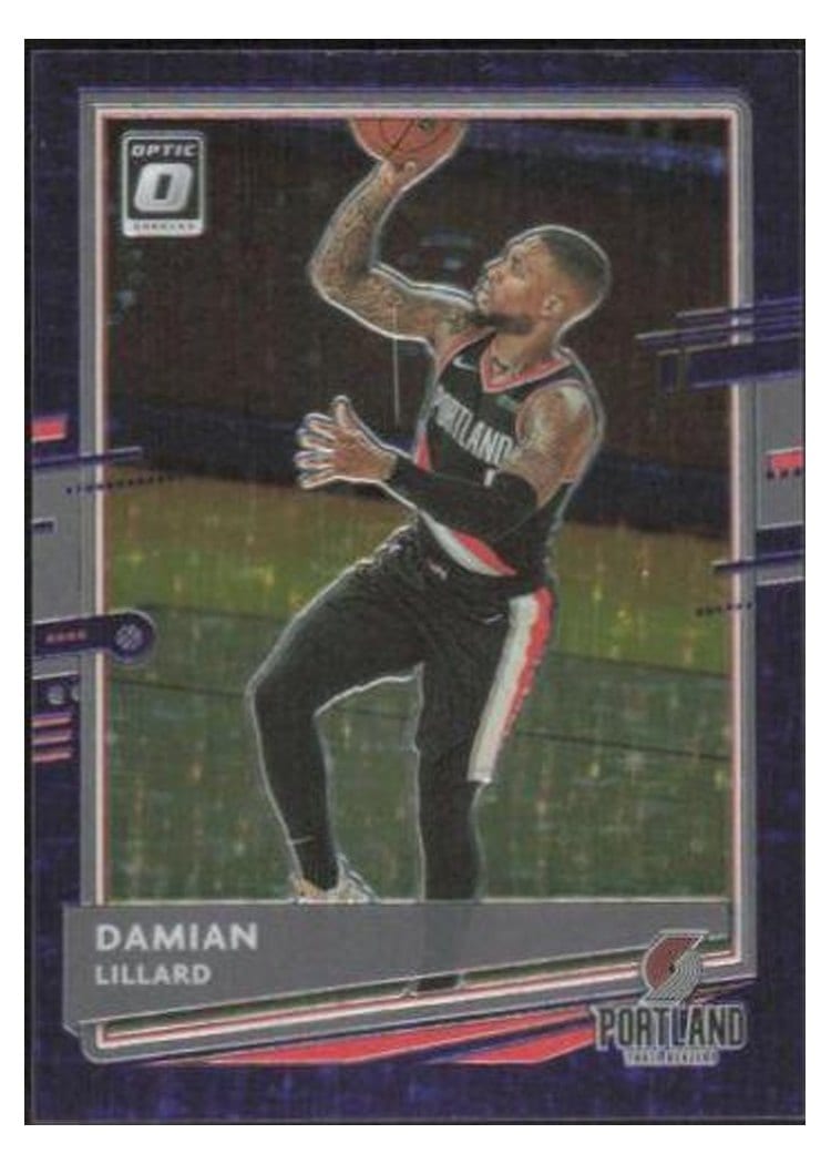 2020-21 Donruss Optic Base Set Damian Lillard #144 card