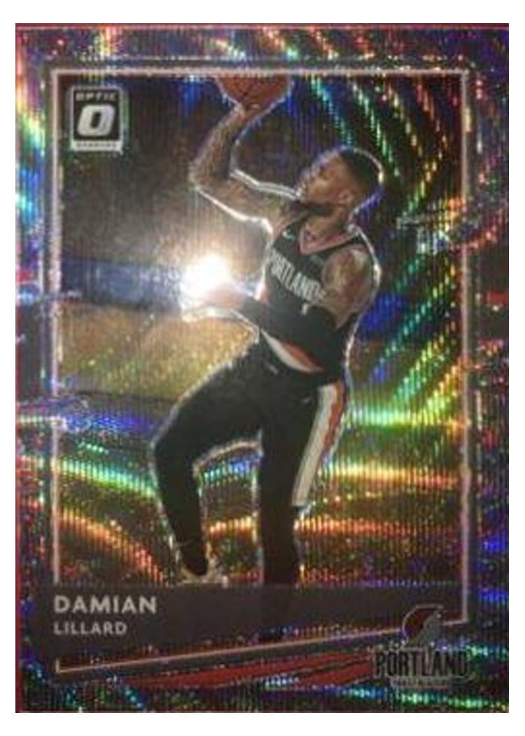 2020-21 Donruss Optic Base Set Damian Lillard #144 card
