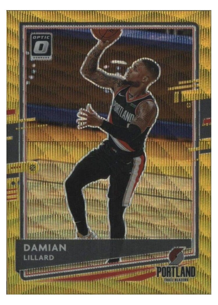 2020-21 Donruss Optic Base Set Damian Lillard #144 card