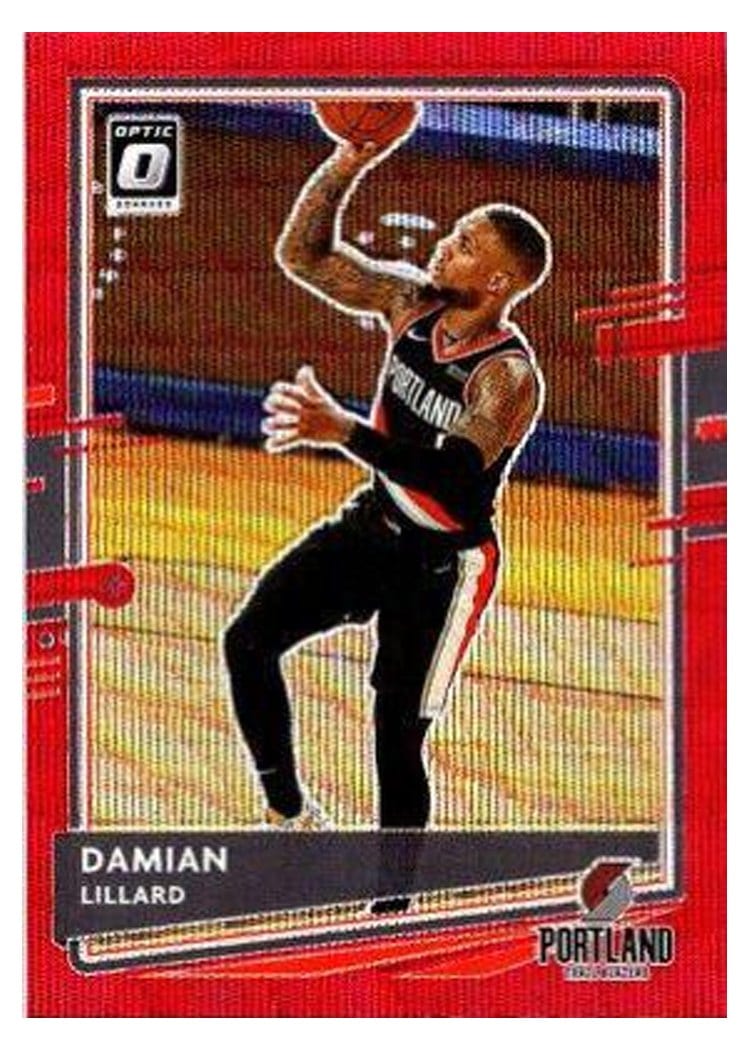 2020-21 Donruss Optic Base Set Damian Lillard #144 card