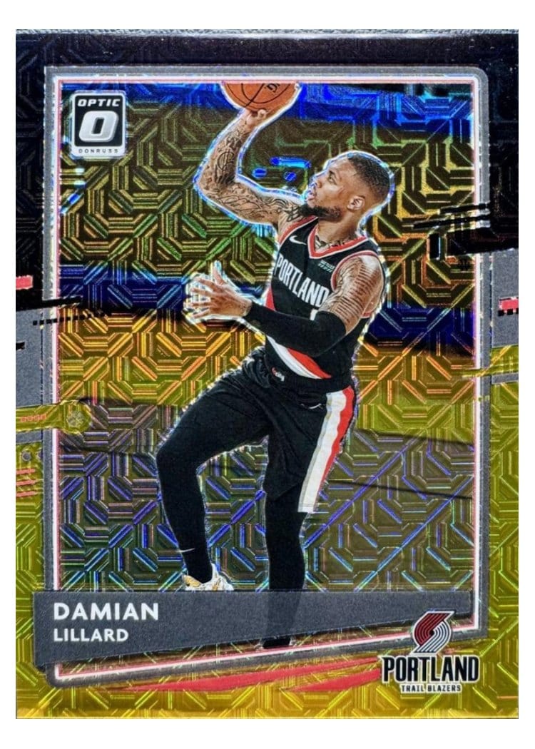 2020-21 Donruss Optic Base Set Damian Lillard #144 card