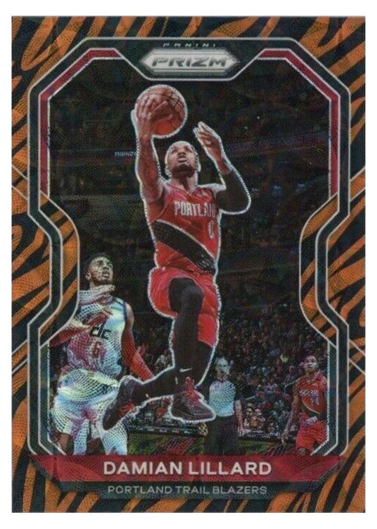 2020-21 Panini Prizm Base Set Damian Lillard #173 card