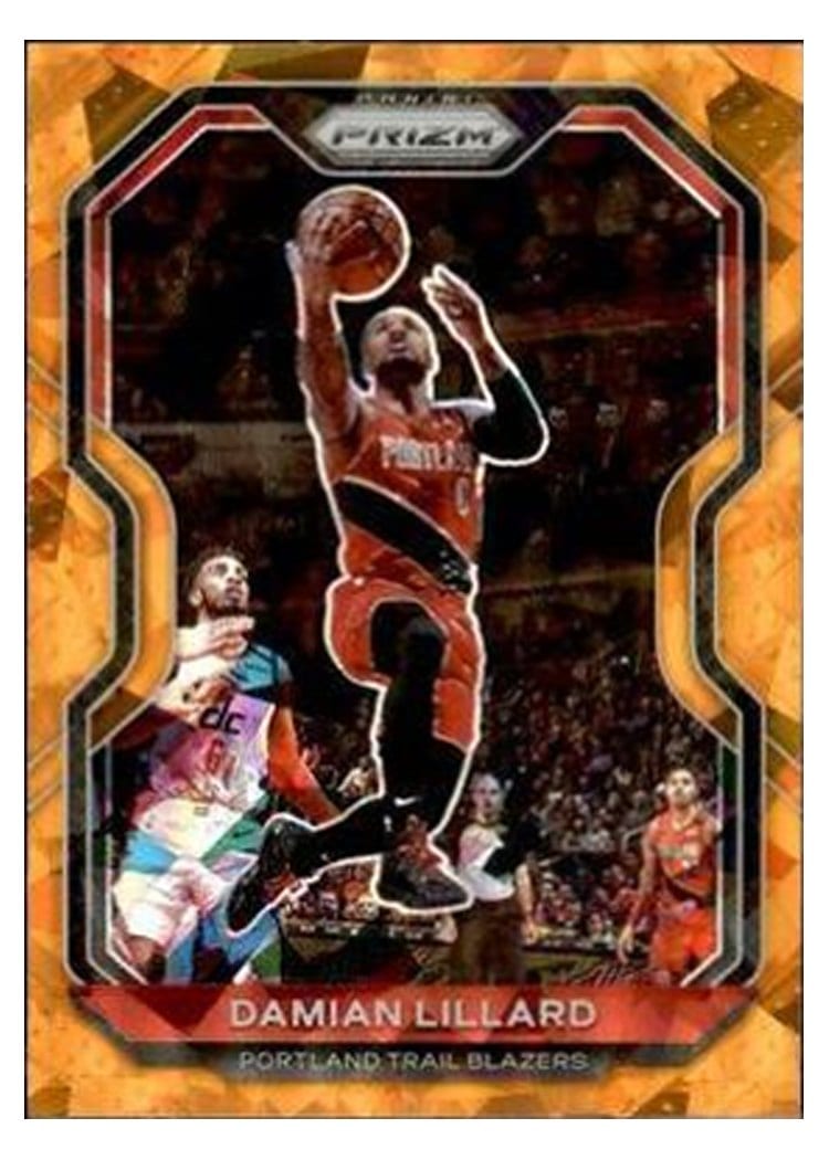 2020-21 Panini Prizm Base Set Damian Lillard #173 card
