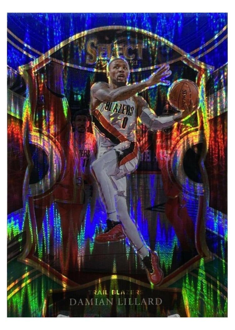 2020-21 Panini Select Base Set Damian Lillard #24 card