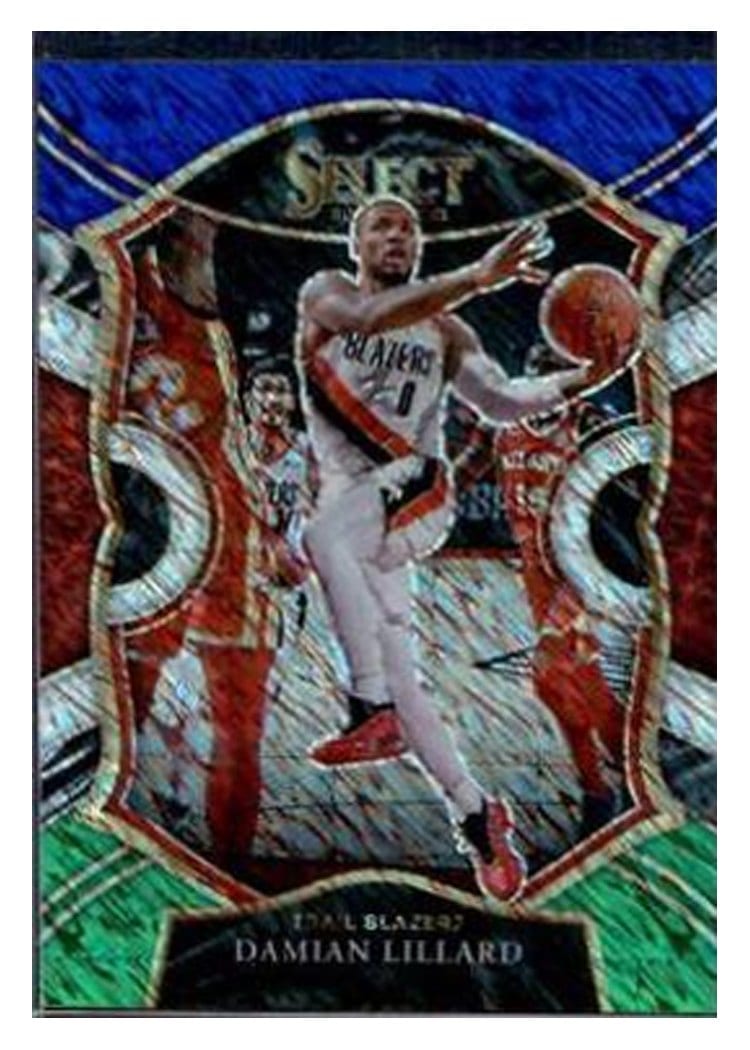 2020-21 Panini Select Base Set Damian Lillard #24 card