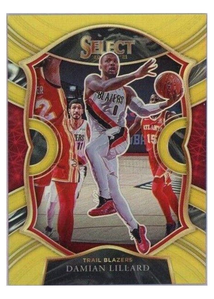 2020-21 Panini Select Base Set Damian Lillard #24 card