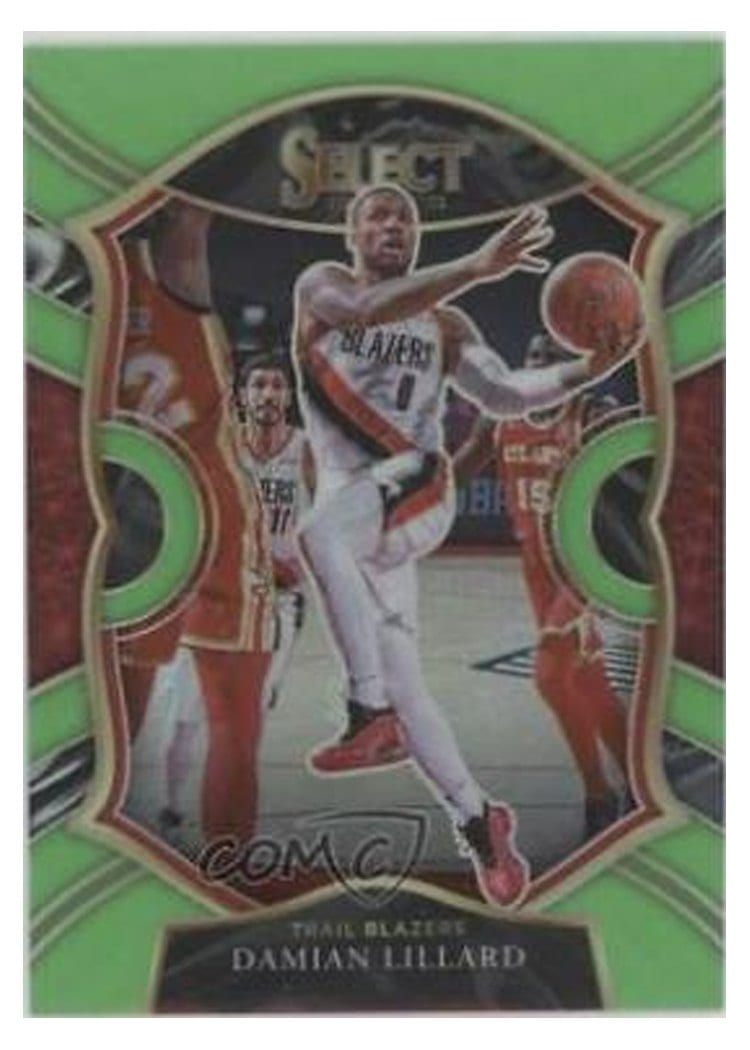 2020-21 Panini Select Base Set Damian Lillard #24 card