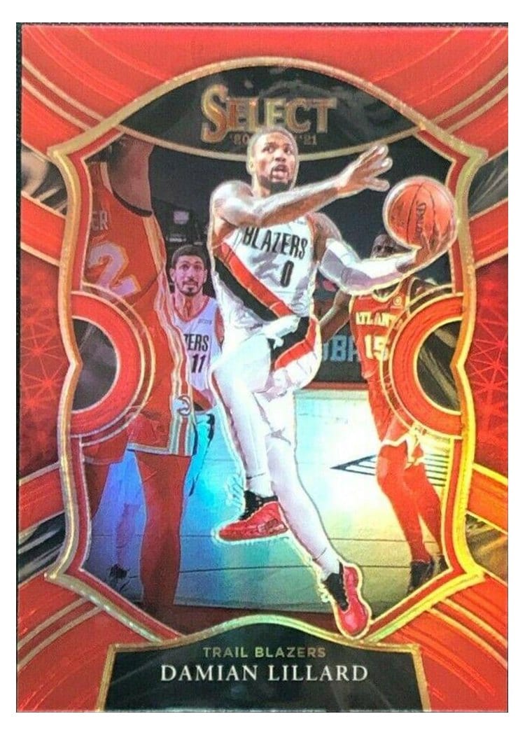 2020-21 Panini Select Base Set Damian Lillard #24 card