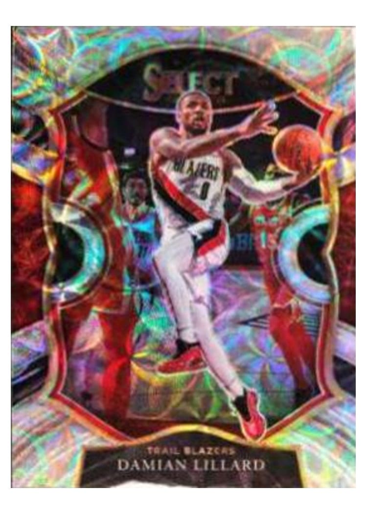 2020-21 Panini Select Base Set Damian Lillard #24 card