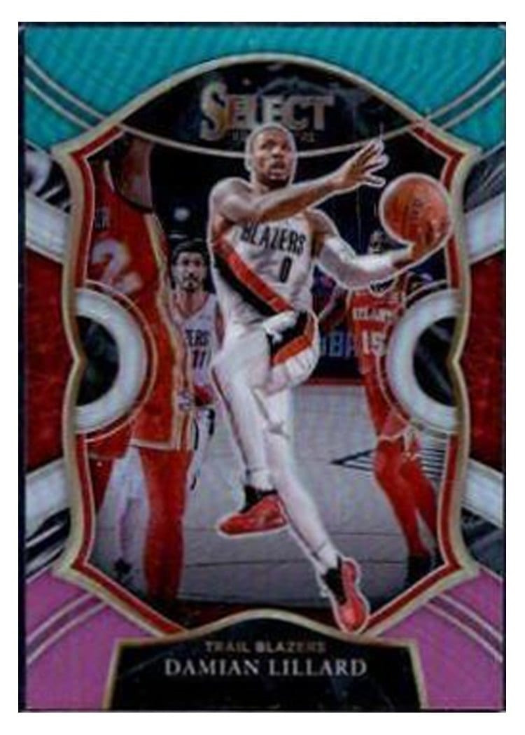 2020-21 Panini Select Base Set Damian Lillard #24 card