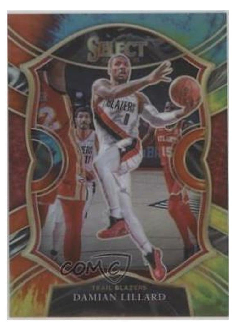 2020-21 Panini Select Base Set Damian Lillard #24 card