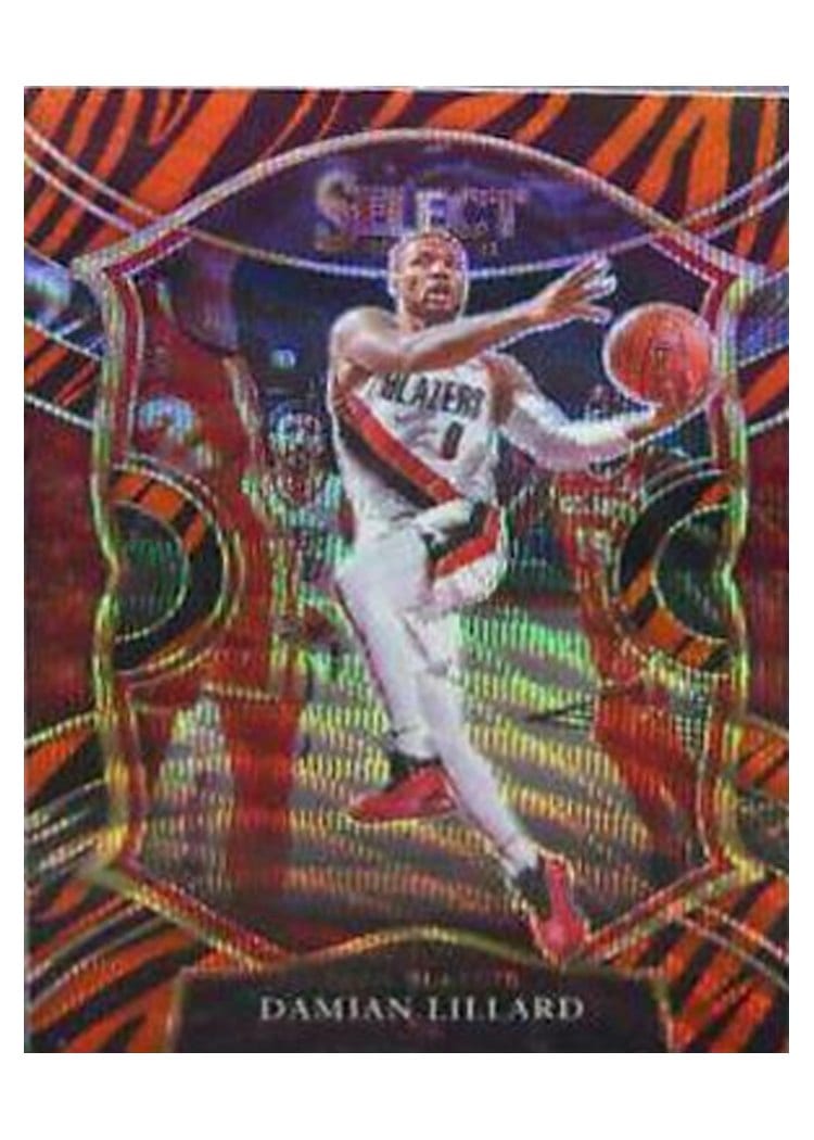 2020-21 Panini Select Base Set Damian Lillard #24 card