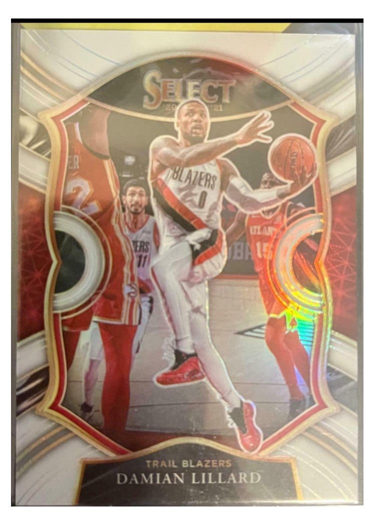 2020-21 Panini Select Base Set Damian Lillard #24 card