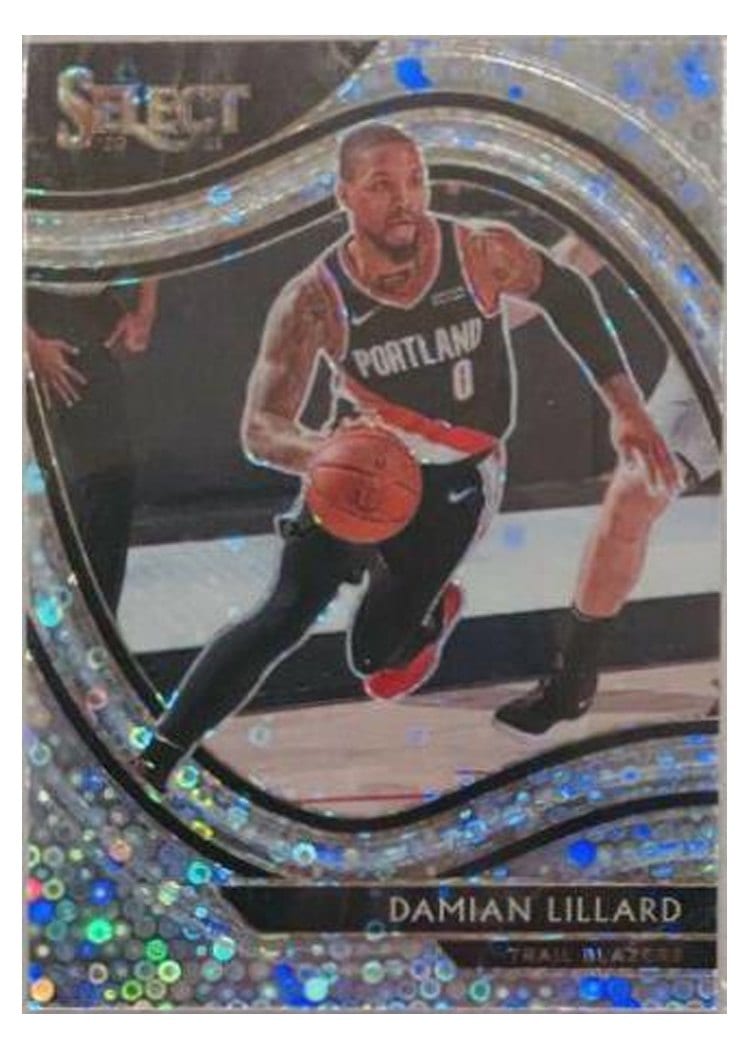 2020-21 Panini Select Base Set Damian Lillard Disco Prizm #248 card