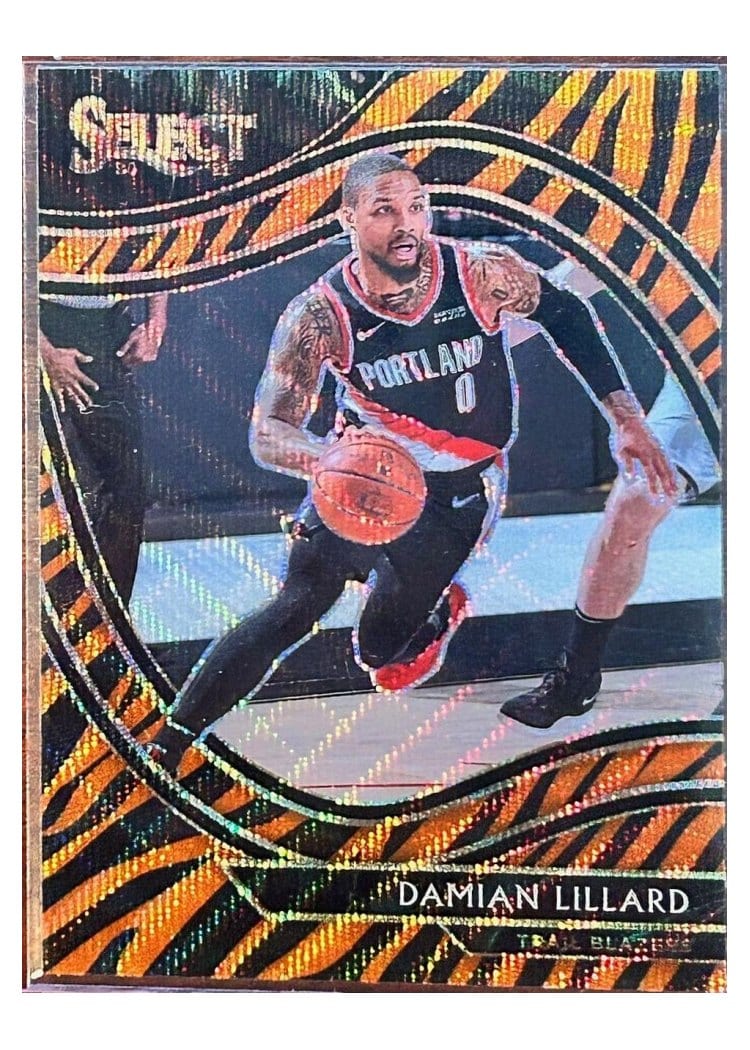2020-21 Panini Select Base Set Damian Lillard #248 card