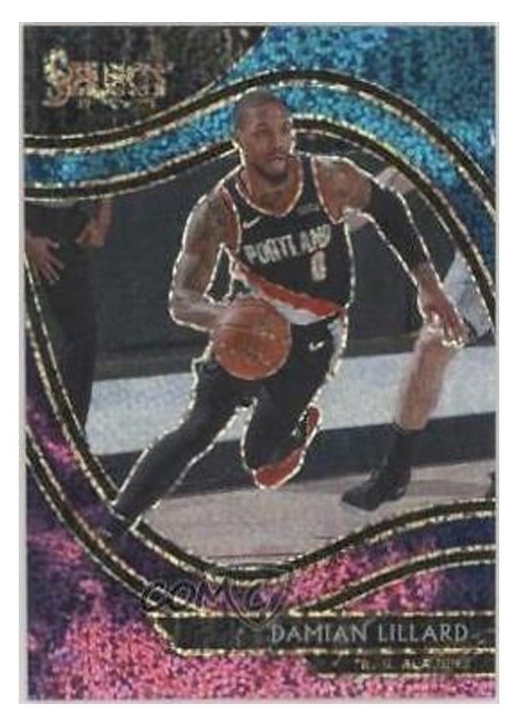 2020-21 Panini Select Base Set Damian Lillard Cosmic #248 card