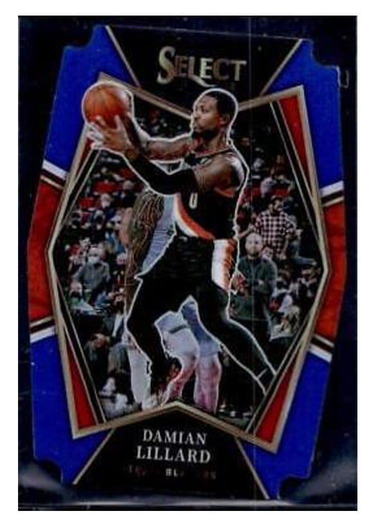 2021-22 Panini Select Base Set Damian Lillard #186 card