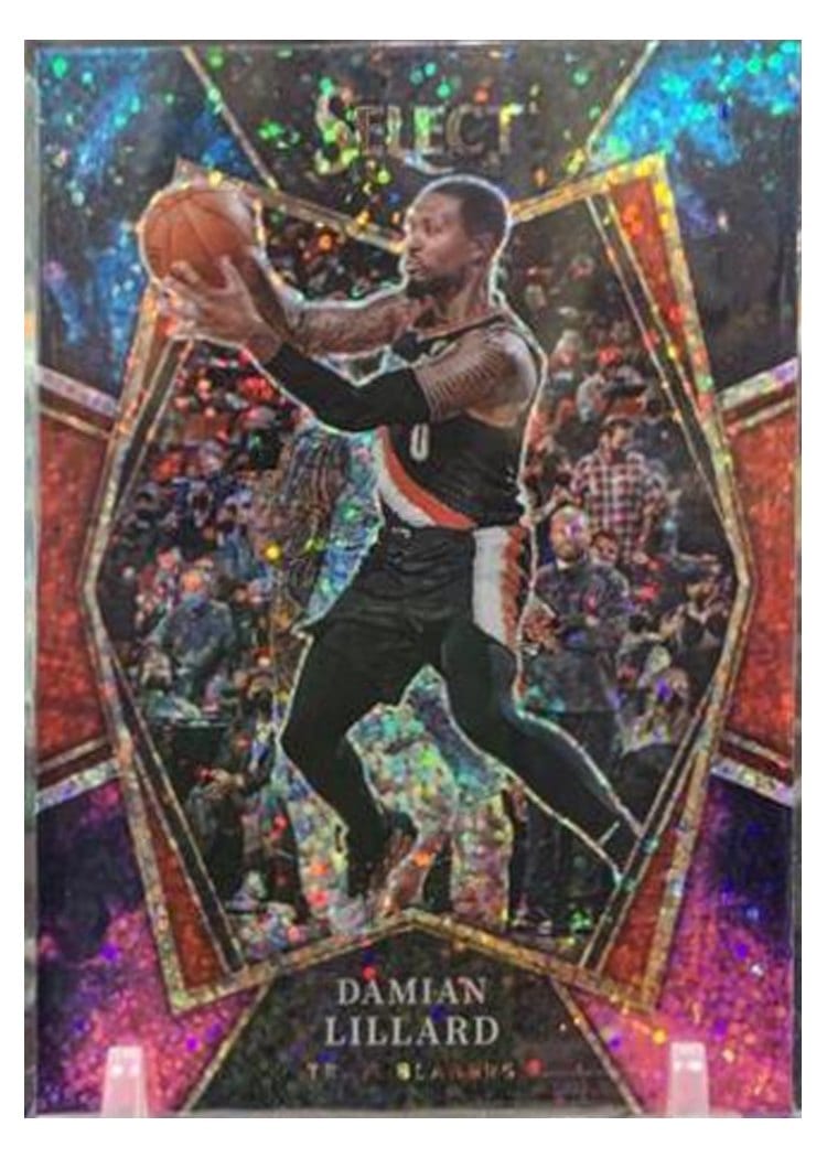 2021-22 Panini Select Base Set Damian Lillard #186 card