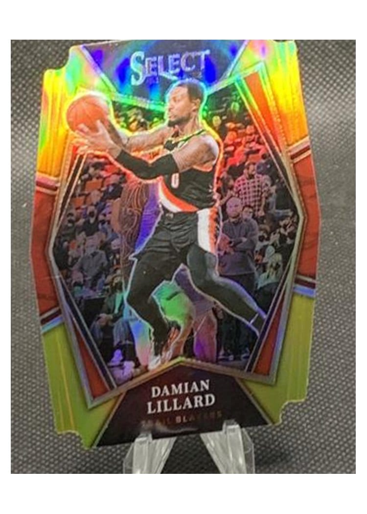 2021-22 Panini Select Base Set Damian Lillard #186 card
