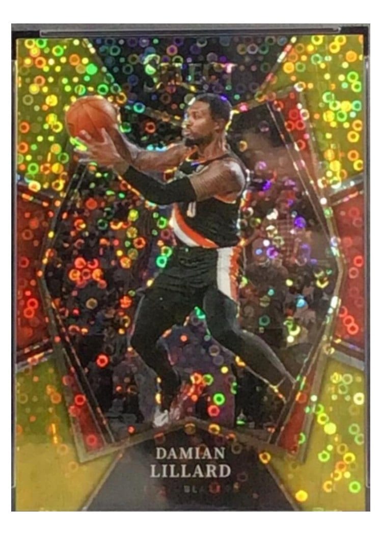 2021-22 Panini Select Base Set Damian Lillard #186 card