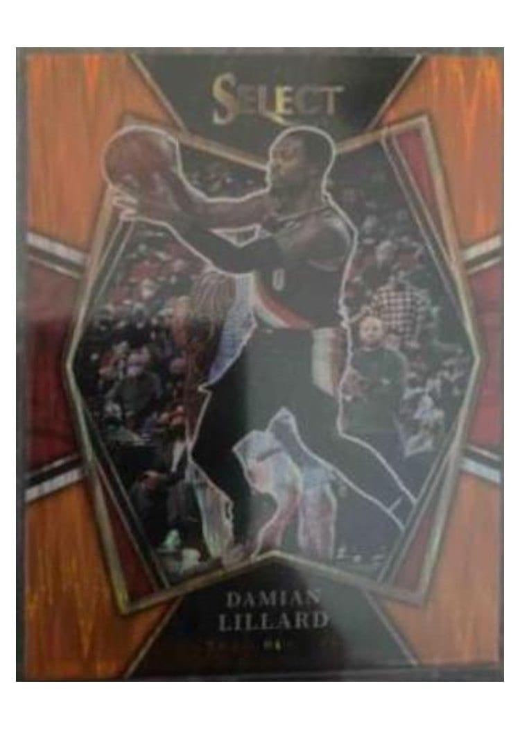 2021-22 Panini Select Base Set Damian Lillard #186 card