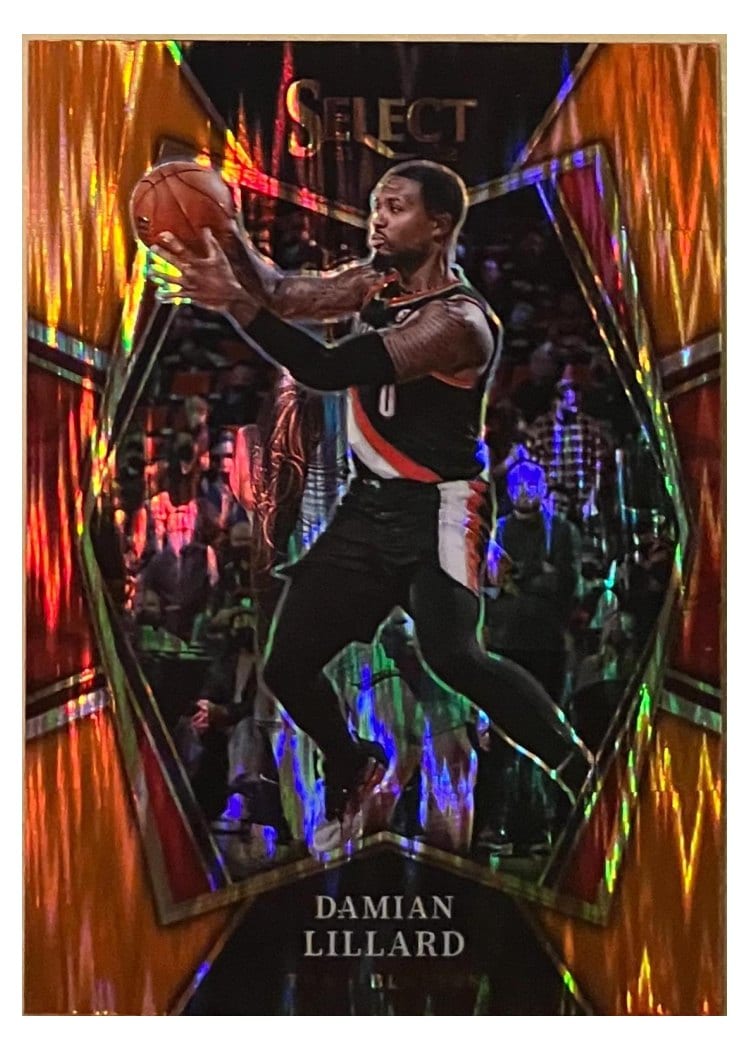 2021-22 Panini Select Base Set Damian Lillard #186 card