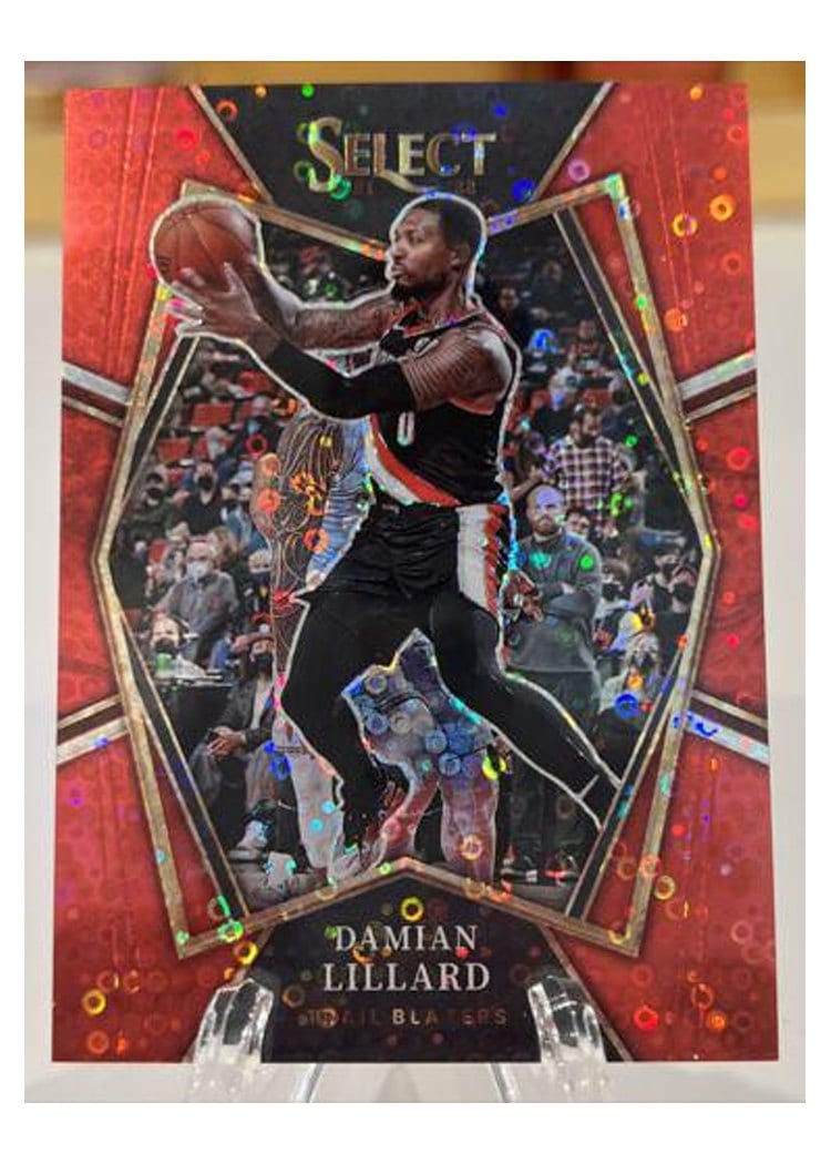 2021-22 Panini Select Base Set Damian Lillard #186 card