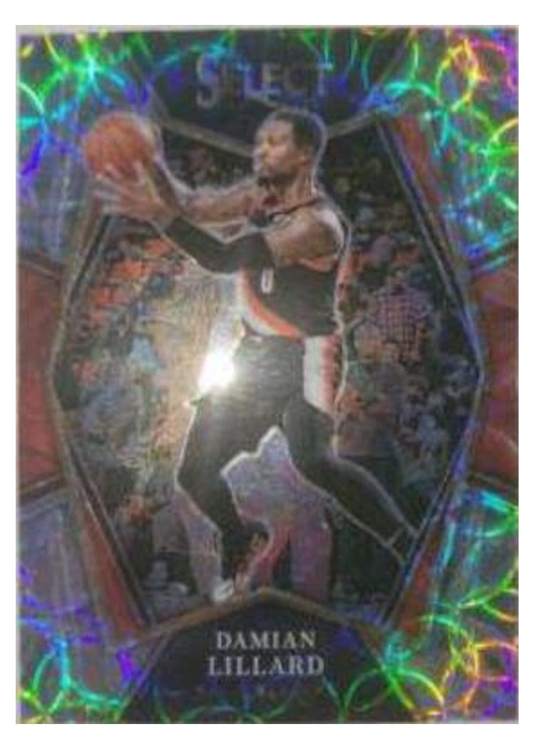 2021-22 Panini Select Base Set Damian Lillard #186 card