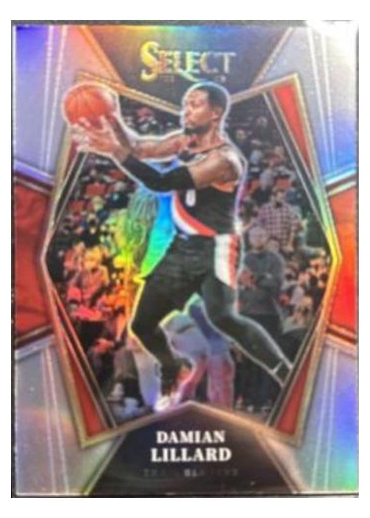 2021-22 Panini Select Base Set Damian Lillard #186 card