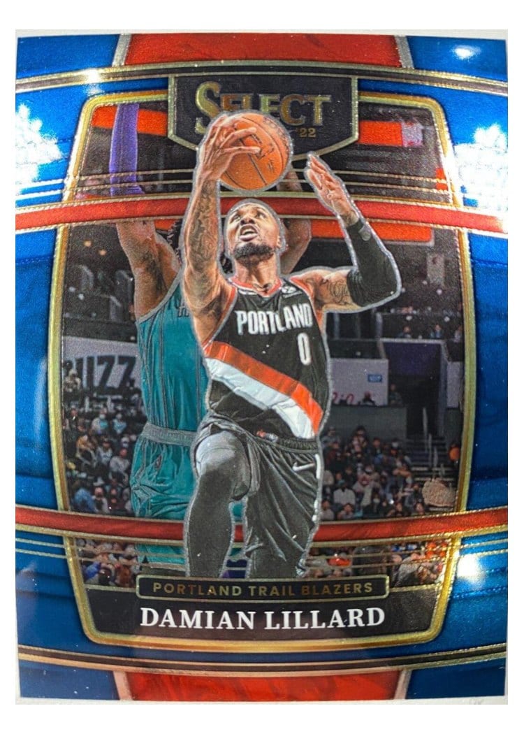 2021-22 Panini Select Base Set Damian Lillard #3 card