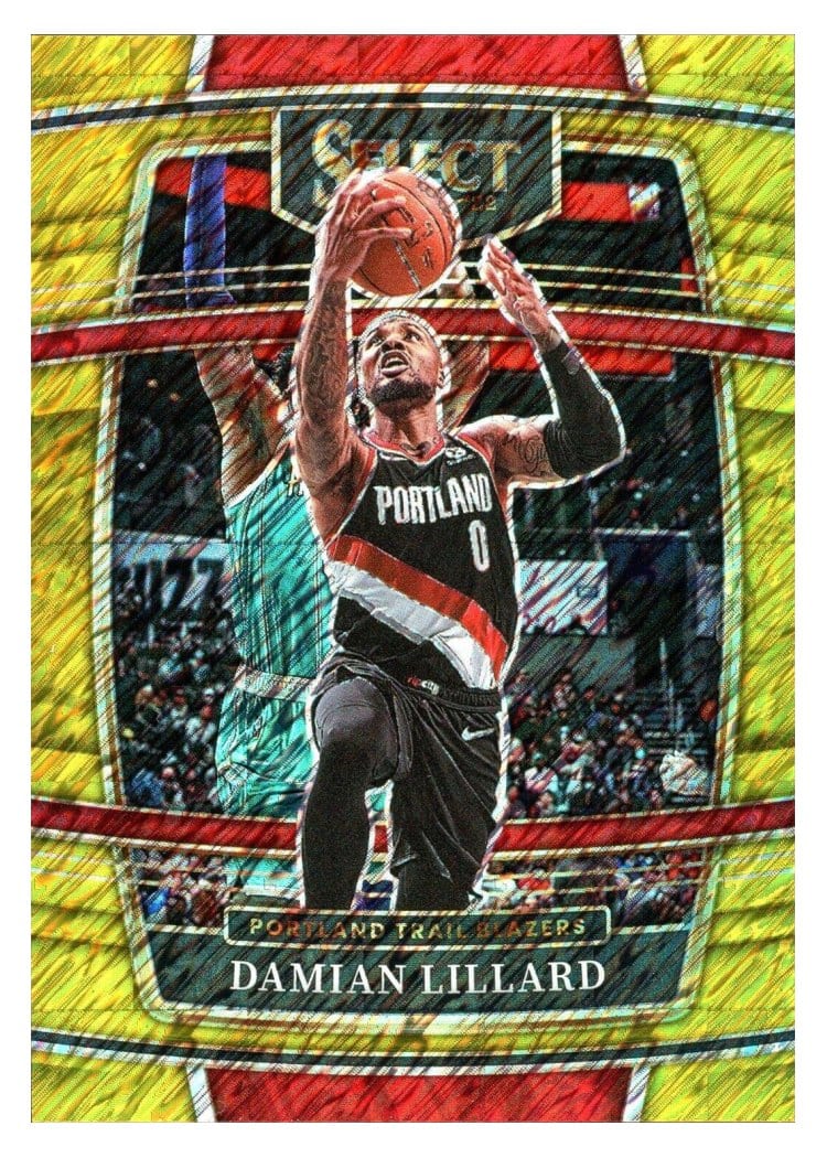 2021-22 Panini Select Base Set Damian Lillard #3 card