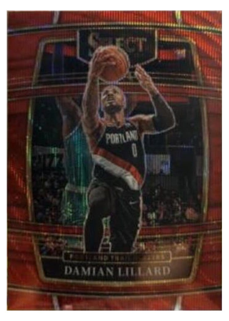 2021-22 Panini Select Base Set Damian Lillard #3 card