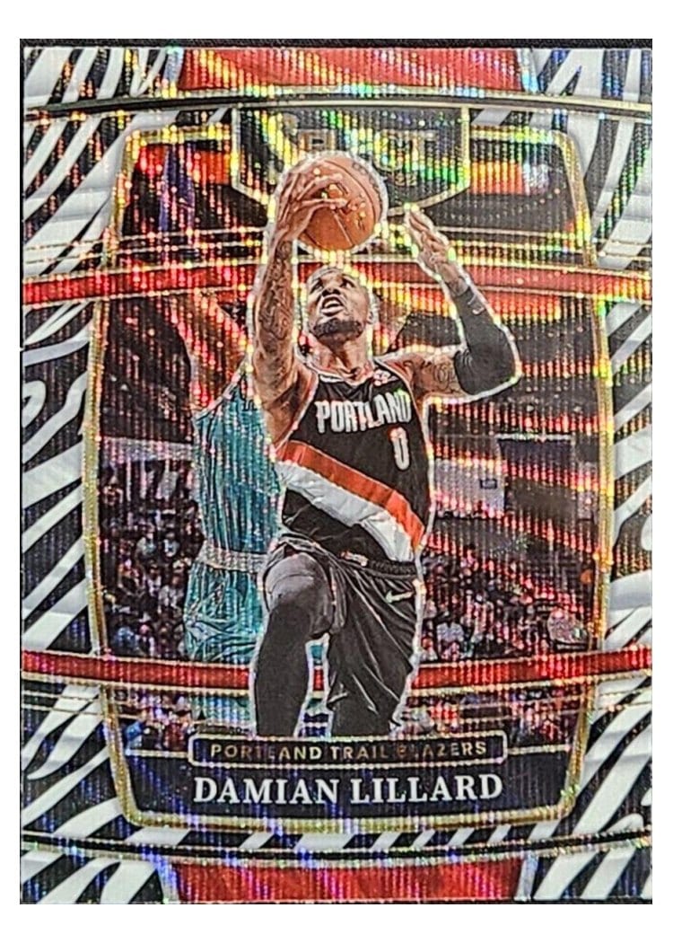 2021-22 Panini Select Base Set Damian Lillard #3 card