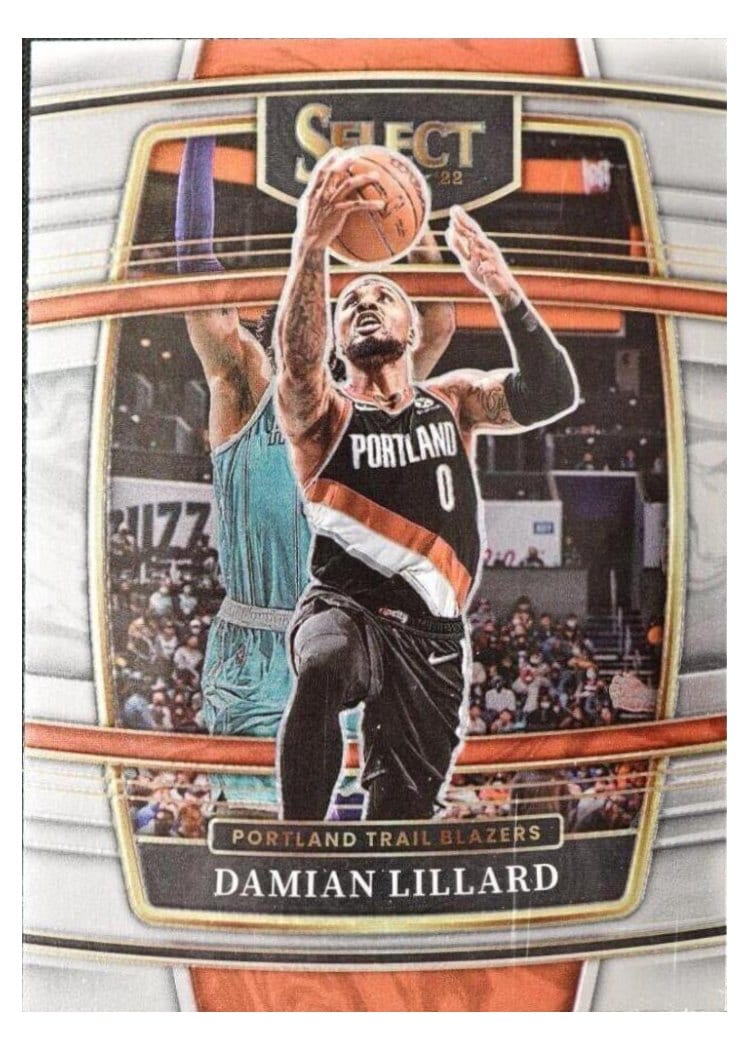2021-22 Panini Select Base Set Damian Lillard #3 card