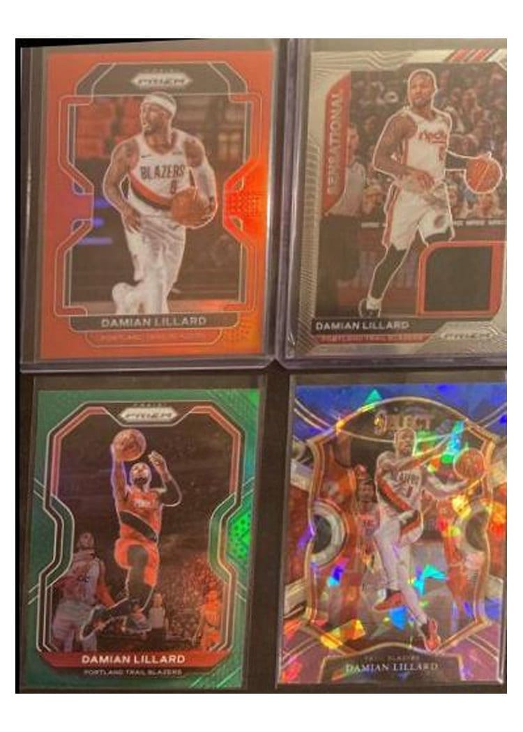 2021 Panini Prizm Damian Lillard #116 card