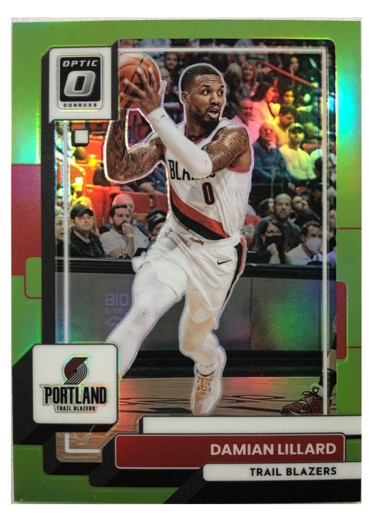 2022-23 Donruss Optic Base Set Damian Lillard #49 card
