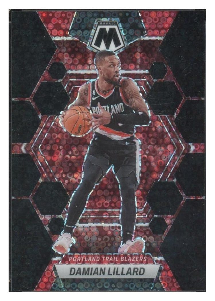 2022-23 Panini Mosaic Base Set Damian Lillard #38 card