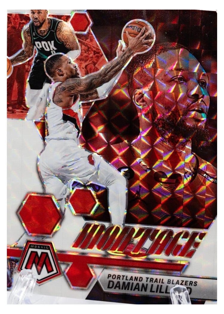 2022-23 Panini Mosaic Base Set Damian Lillard #38 card