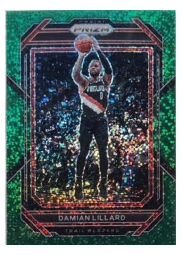 2022-23 Panini Prizm Base Set Damian Lillard #62 card