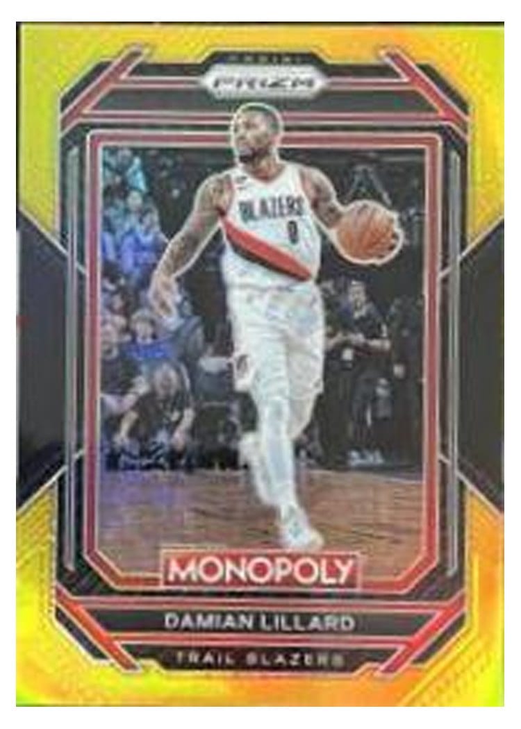 2022-23 Panini Prizm Base Set Damian Lillard #62 card