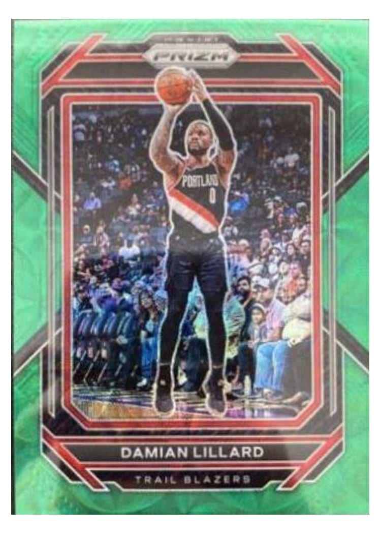 2022-23 Panini Prizm Base Set Damian Lillard #62 card
