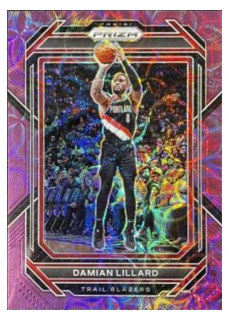 2022-23 Panini Prizm Base Set Damian Lillard #62 card