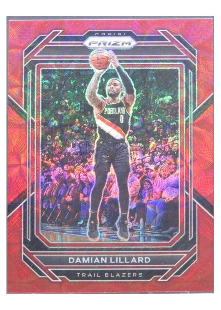 2022-23 Panini Prizm Base Set Damian Lillard #62 card