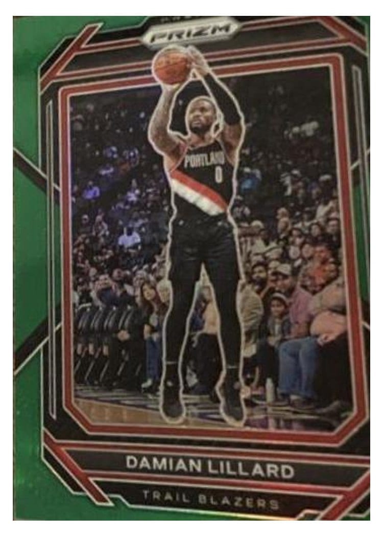 2022-23 Panini Prizm Base Set Damian Lillard #62 card