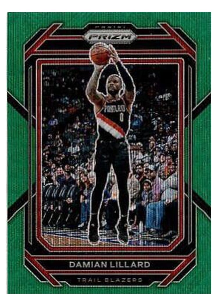2022-23 Panini Prizm Base Set Damian Lillard #62 card