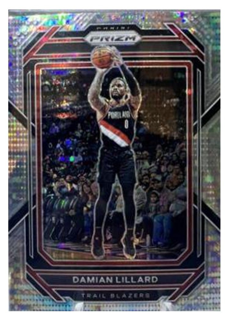 2022-23 Panini Prizm Base Set Damian Lillard #62 card