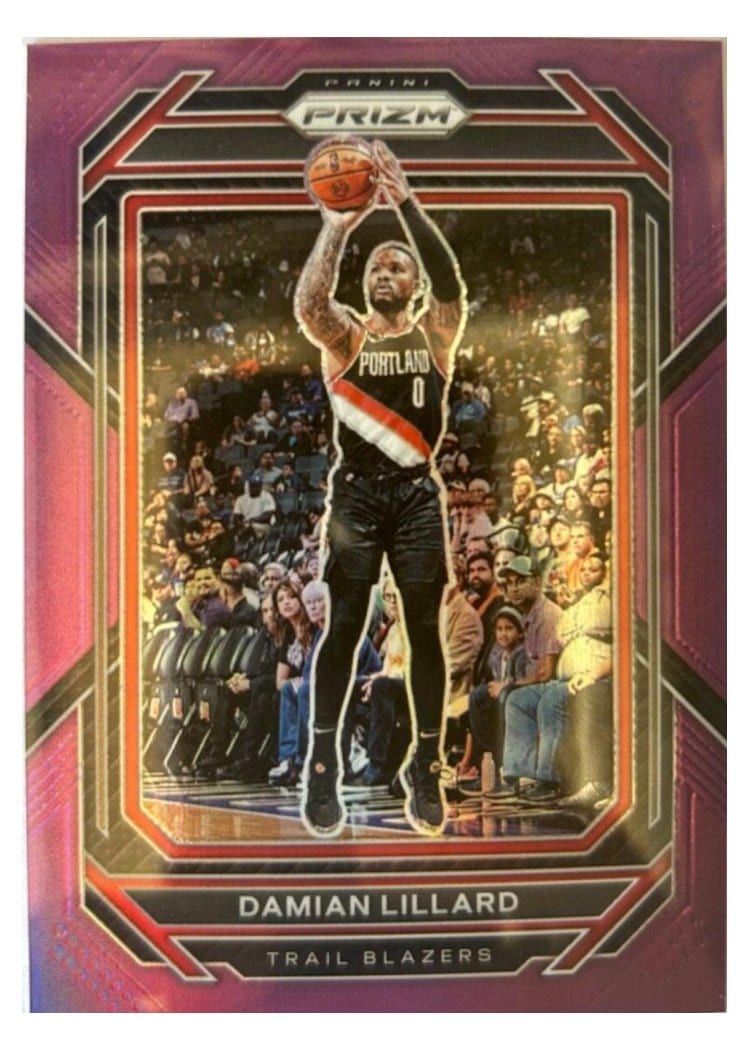 2022-23 Panini Prizm Base Set Damian Lillard #62 card