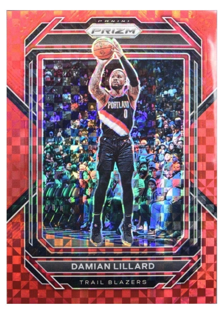 2022-23 Panini Prizm Base Set Damian Lillard #62 card