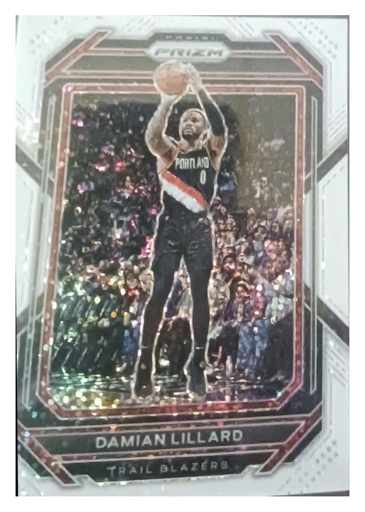 2022-23 Panini Prizm Base Set Damian Lillard #62 card